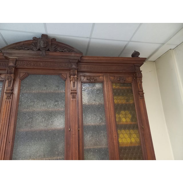 Monumental Glass Library in Oak For Sale - Image 14 of 18