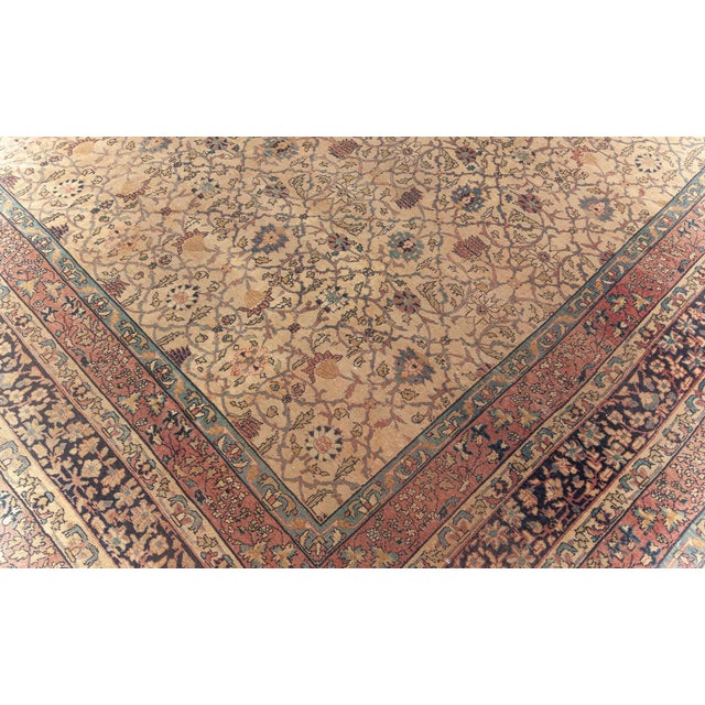 Textile Antique Turkish Sivas Rug  A Masterpiece of Ottoman Elegance For Sale - Image 7 of 8