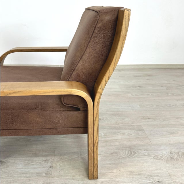 Textile Walter Knoll Lounge Chairs - A Pair For Sale - Image 7 of 10