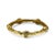 Textured 18k Gold Ring With 1 Tcw Diamonds Size 6 For Sale - Image 4 of 7
