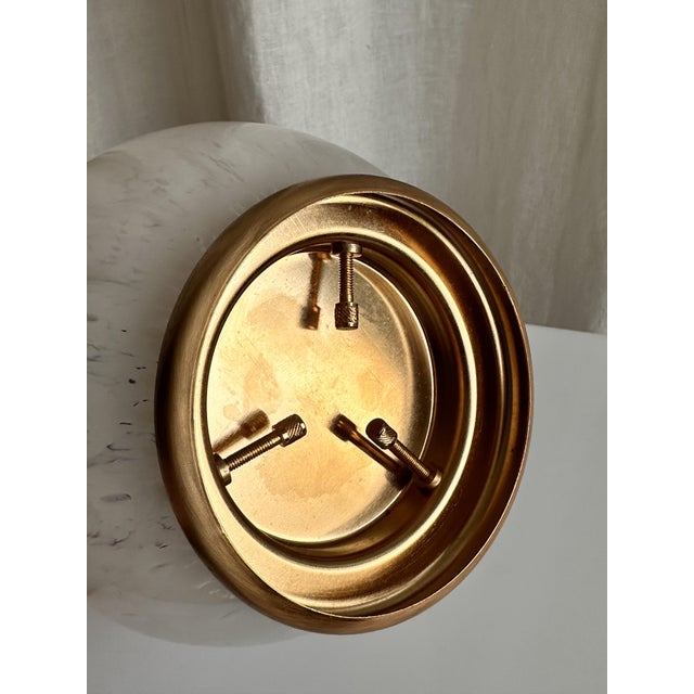 Murano Glass Table Lamp with Brass Base and Empire Shade by La Murrina, 1970s For Sale - Image 12 of 15