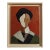 Yin Yang, Contemporary Geometric Portrait Oil Painting, Framed by Sophie Dumont For Sale