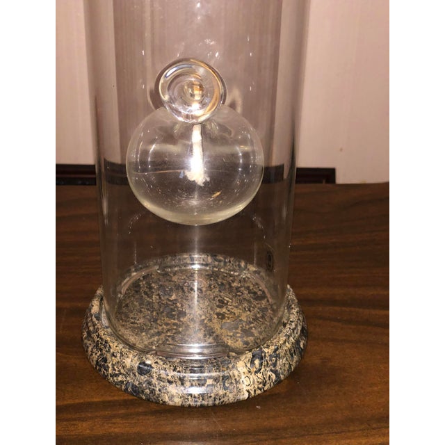 Vintage 12" Wolfard Glassblowing Co Classic Oil Lamp With Marble Stand For Sale In New York - Image 6 of 8