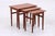 Vintage Danish Teak Nesting Tables, Set of 3 For Sale - Image 10 of 12