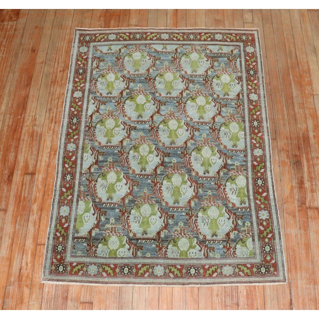 Persian Antique Senneh - 3'7" x 5'1" For Sale - Image 3 of 8
