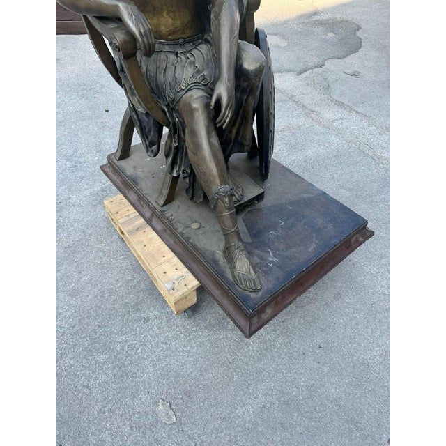 Bronze Roman Sculpture, 1950s For Sale - Image 6 of 12