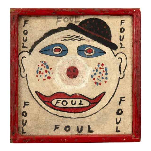 Antique Foul Mouthed Clown " Shoot Out" Gameboard For Sale