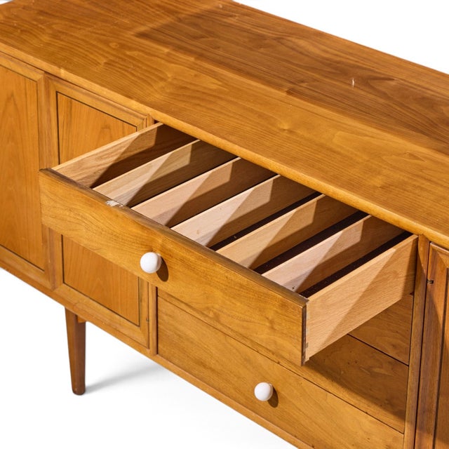 Brown Kipp Stewart for Drexel Declaration Mid Century Walnut Credenza For Sale - Image 8 of 12