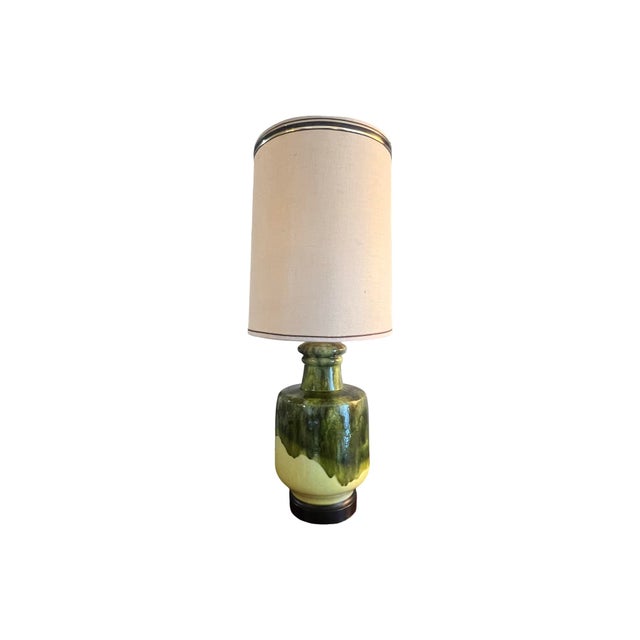 Vintage Mid Century Modern 1960s Drip Glazed Ceramic Table Lamps For Sale In Palm Springs - Image 6 of 12