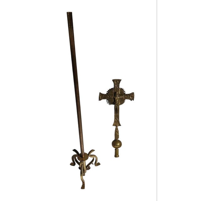 Large Processional or Altar Cross, 1880s For Sale - Image 12 of 14