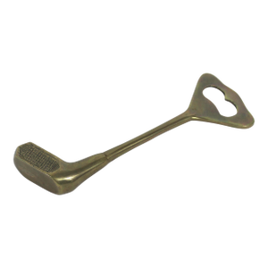 Vintage Solid Brass Golf Club Bottle Opener