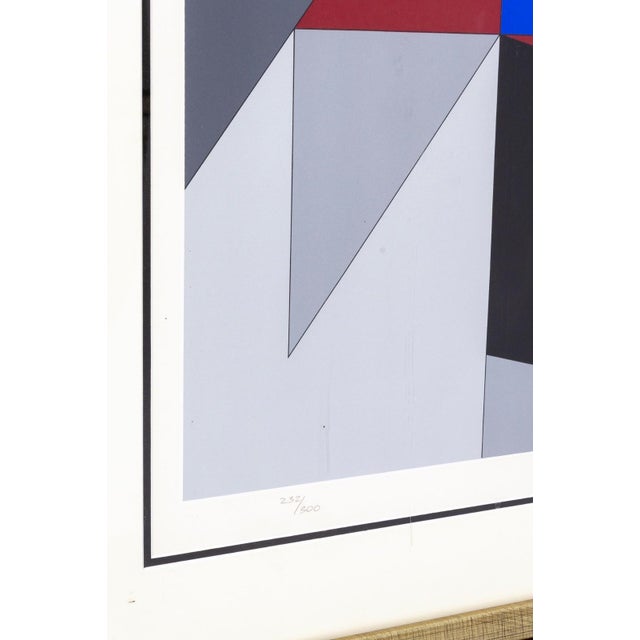 Victor Vasarely Victor Vasarely - Attika, 1990 Signed Serigraph 232/300 Modern Op Art Framed For Sale - Image 4 of 7