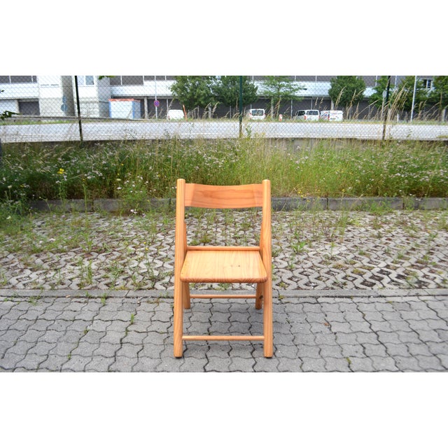Vintage Danish Pine Folding Chair in the style of Rainer Daumiller, 1970s For Sale - Image 9 of 18