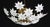 Glass 1970s Wonderful Murano Ceiling Light White Flowers For Sale - Image 7 of 15
