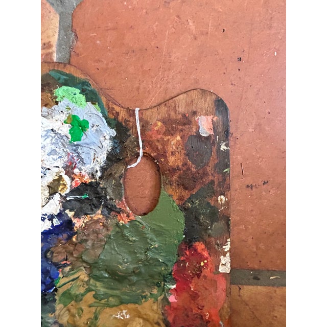 Vintage Wood Painters Palette For Sale In Washington DC - Image 6 of 18