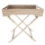 Artifacts Rattan Butler Tray Table 25.5" with Glass Insert, White Wash For Sale - Image 4 of 4