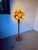 1970s Elm Floor Lamp with Flower Motifs, 1970s For Sale - Image 5 of 18