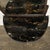 1930s Art Deco Demilune Wrought Iron Spiral Motif & Porto Marble Inset Console Table For Sale - Image 5 of 13