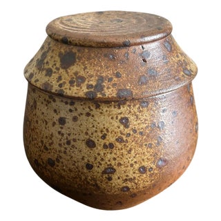 Pyrite Stoneware Box by Charles Gaudry, 1970s For Sale