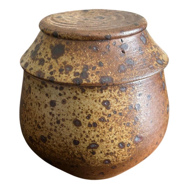 Pyrite Stoneware Box by Charles Gaudry, 1970s For Sale