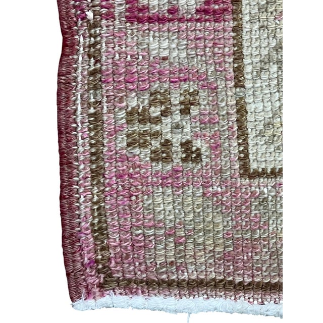 Vintage Turkish Tribal Wool Runner Rug 3’5” X 13’6” For Sale - Image 4 of 5