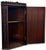 Outstanding Antique Beautifully Hand Carved Solid Mahogany Wall Hanging Corner Cabinet - Signed & Dated 1900 For Sale - Image 13 of 18