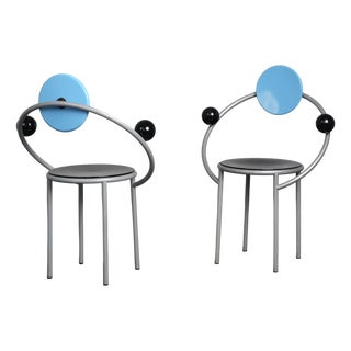 First Chairs by Michele De Lucchi for Memphis Milano, Italy, 1981, Set of 2 For Sale