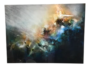 Robert Hawk “Imaginary Thoughts” Mixed Media on Metal