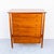 Restored 1950s Mount Airy Walnut & Brass Sculptural Mid Century Highboy Dresser, Attributed For Sale - Image 12 of 14