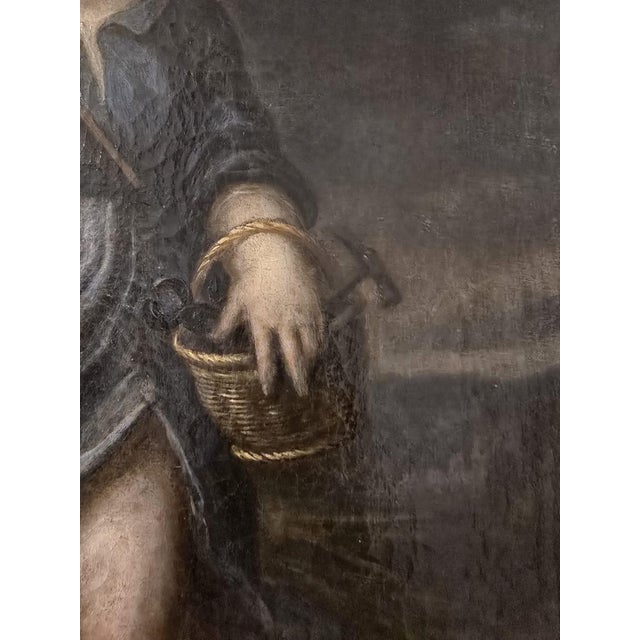Flemish School Artist, Holy Child Jesus of the Passion, 17th century, Oil Painting on Canvas For Sale - Image 8 of 11