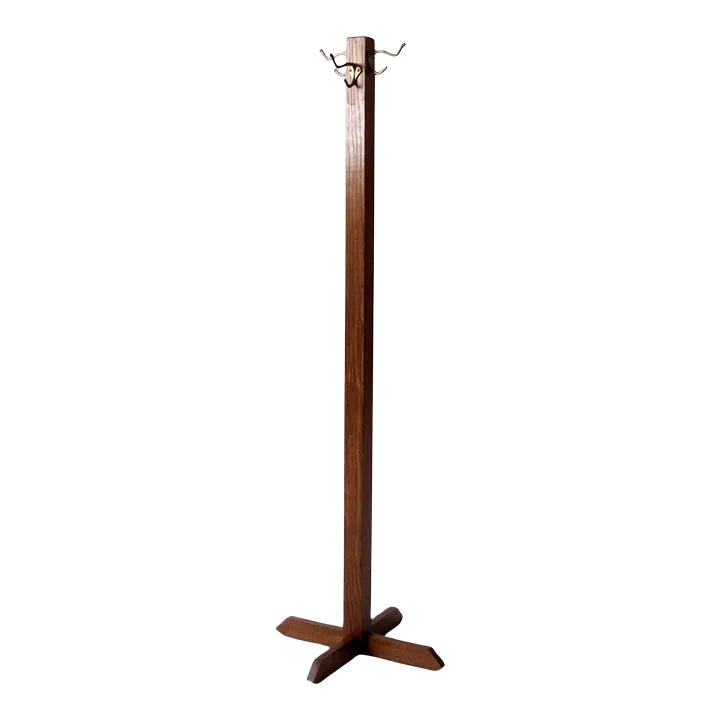Vintage Wooden Coat Rack Chairish