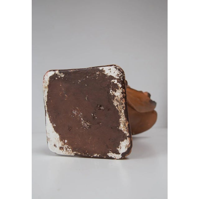 Art Nouveau French Plaster Bust of a Young Woman, 1890s-1910s For Sale - Image 9 of 10