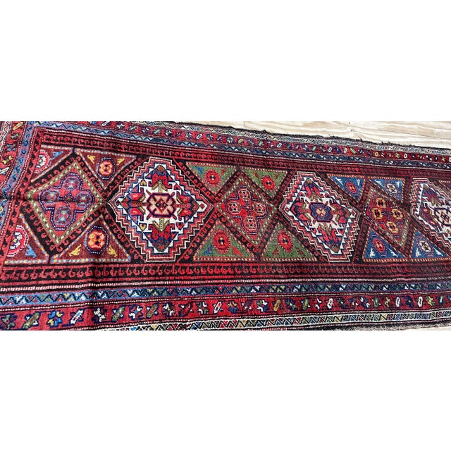 Antique Kurdish Runner, C-1900 For Sale - Image 10 of 12