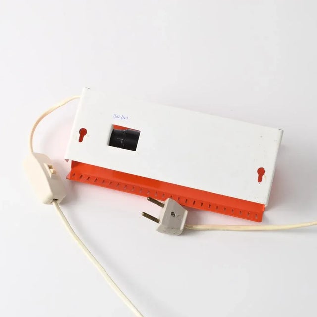 Orange Adjustable Wall Lamp from Hamalux, 1970s For Sale - Image 10 of 11