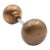 Pair of Vintage 2 In. Round Brass Passage Door Knobs For Sale