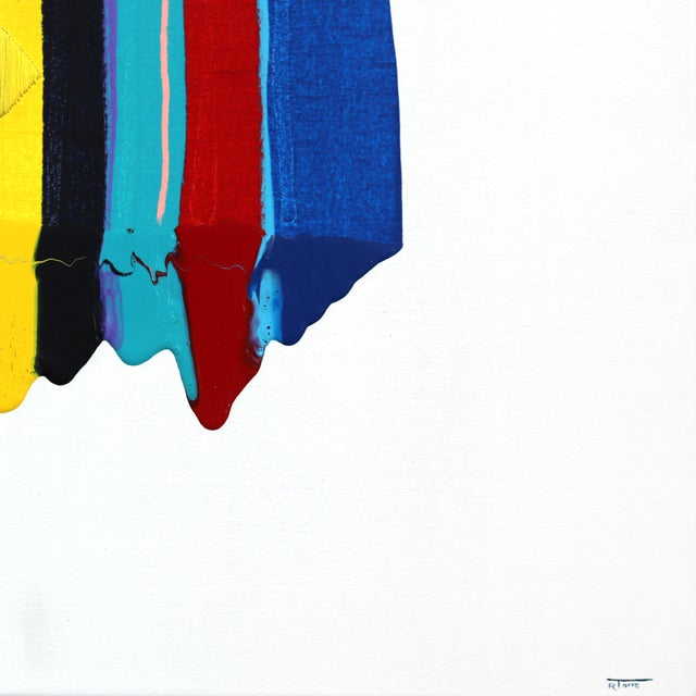 Fils I Colors DCXCIV - Large Colorful Abstract Contemporary Art on Canvas Original Artwork by Raul De La Torre For Sale In Los Angeles - Image 6 of 9