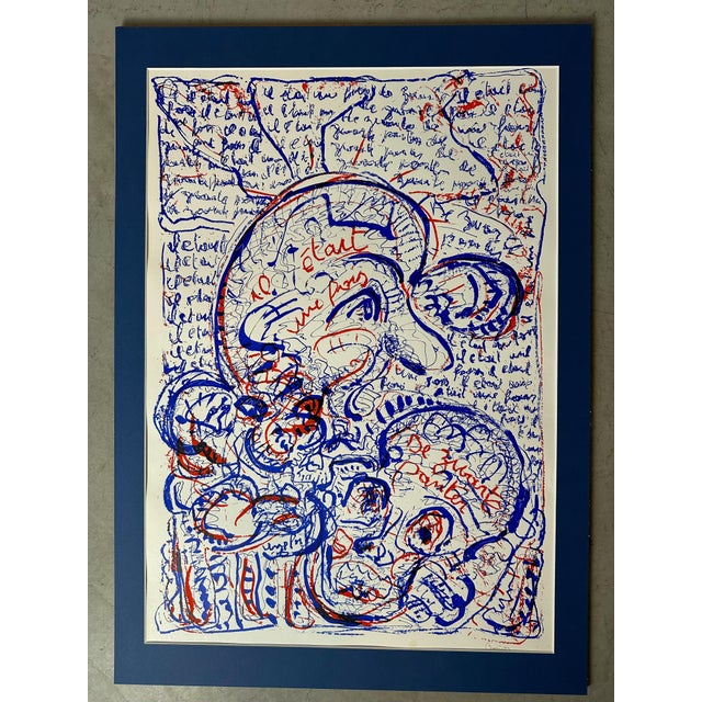 Jean Broisson, Untitled, 1960s, Signed Screen Print, Framed For Sale - Image 13 of 13