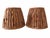 Hollywood Regency Pair of Vintage That Shady Lady Burnt Orange Pleated Silk Embroidered Lamp Shades For Sale - Image 3 of 4