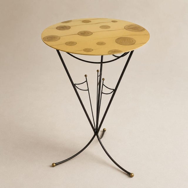Coffee Table in Glass, Metal and Brass by Marta Marzotto For Sale - Image 3 of 9