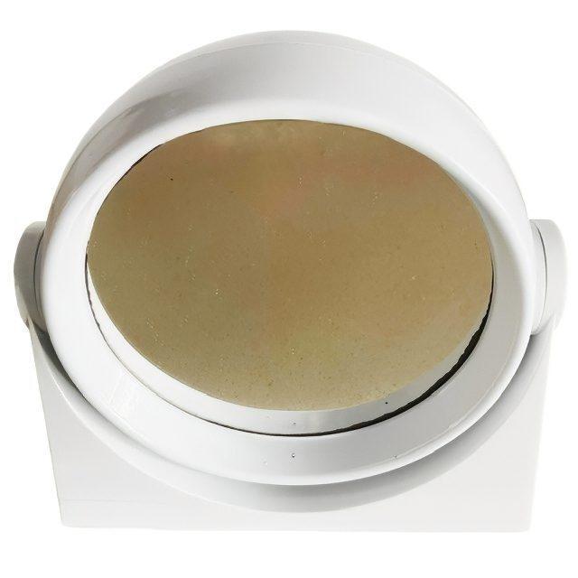 1970s Mid-Century Space Age White Double-Sided Vanity Mirror, 1970s For Sale - Image 5 of 7