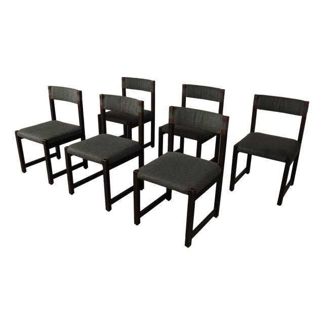 Dining Chairs by Jean Batenburg for Mi, Belgium, 1969, Set of 6 For Sale