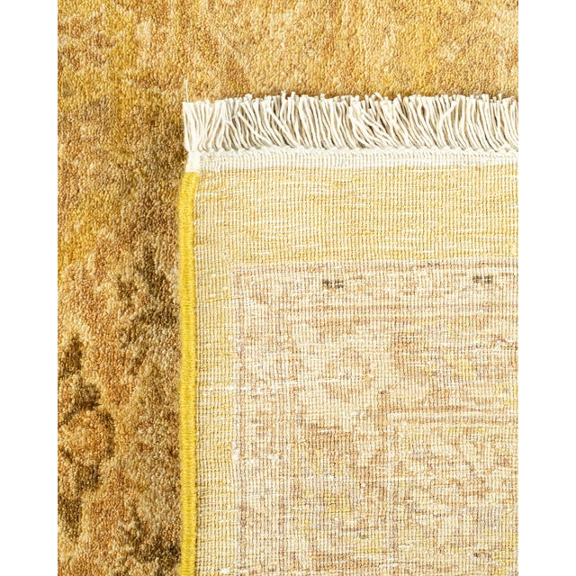 2000 - 2009 Mogul, One-of-a-Kind Hand-Knotted Area Rug - Green, 8' 1" x 10' 7" For Sale - Image 5 of 8