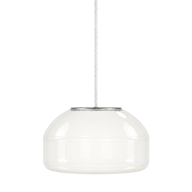 Opal White Glass Pendant Light by Artem Zakharchenko-Halytskyi For Sale