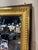 French Louis XVI mirror with original split mercury mirror and gilt frame set in darker green frame 40” x l x 70”h 35-049