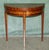 Elegant mahogany and marquetry demilune games table, dating to the 19th Century circa 1870 The table has a beautifully...