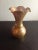 Victorian Vintage Victorian 22k Gold Overlay Lotus Bud Vase For Sale - Image 3 of 7
