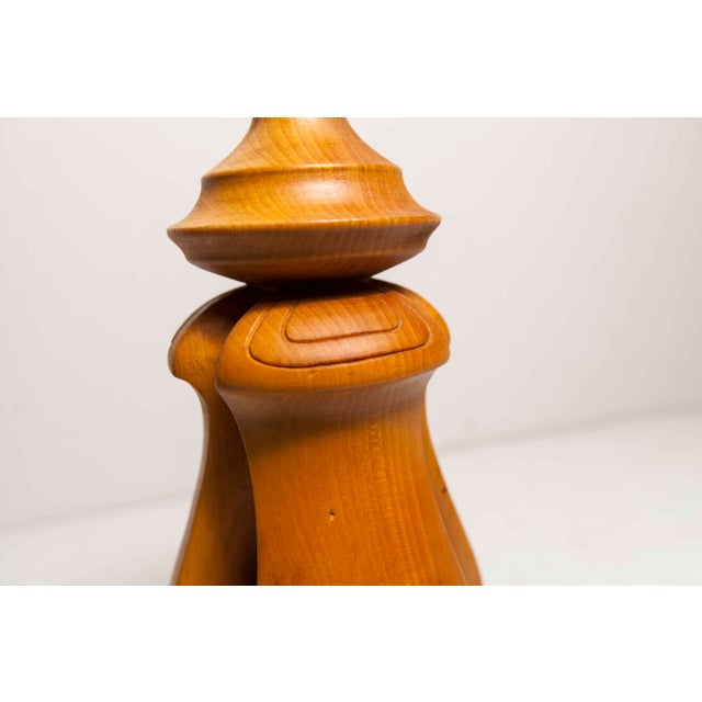 1960s Vintage Wood Table Lamp, 1960s For Sale - Image 5 of 18
