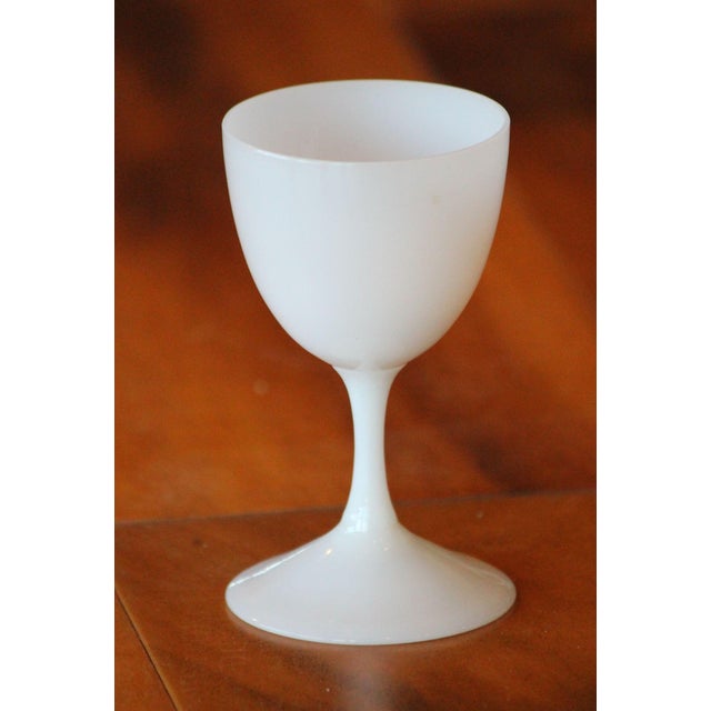 Antique White Opaline Bar Set, Decanter and Cordials - 6 pcs For Sale - Image 4 of 10