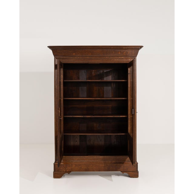 Oak Louis Philippe Vitrine For Sale - Image 10 of 13