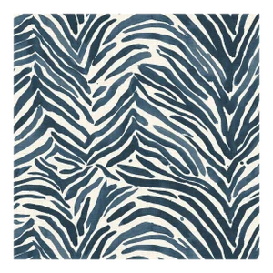 Swatch for Armless Chair in Blue Washed Zebra